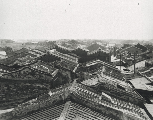 鹿港「不見天街」俯瞰角度
圖片來源：國家文化記憶庫
